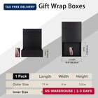 11x8x3 5 Inches Gift Box With Magnetic Closure Lid  Black Magnetic Boxes For Wed