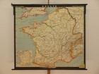 Gallia France Caesar Romans Vs Celts Gaul  1960 School Wall Map 168x150cm