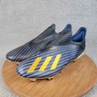 Adidas X 19  Fg  Rare  F35320 Size 9 5 Us Soccer Cleats  black Gold Blue 
