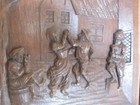 Very Decorative And Big Pair Off Antique  Pannels Beautifull Oak Carving 19 Th 