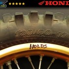 Genuine Oem 1986 Honda Xr600r Gold Rear Wheel Hub Rim Spokes Tire Sprocket Drum 
