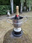 Large 12  Trophy Cup With Socle Base Epns Made In England 1965 Date Props Decor