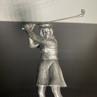 Michael Ricker Pewter Golfer Statue 6  Signed 1986 Vintage Rb Casting Figurine