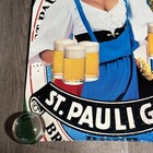 Vtg St Pauli Girl German Beer Poster Girlie Bremen Germany Beer Maiden 17x24 5