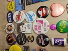 Vintage Movie Promotional Buttons Magnets Pins Keychains And Whatnots Lot Of 90 
