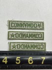 Vtg Military Us Army Commando Tab Patch Lot Of 3 Patches M026