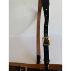 Vintage Brauer Bros Moose Brand Sam Browne Black Leather Police Duty Belt Sz 44