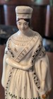 Queen Victoria Ermine Coat Antique English Staffordshire Pottery Figure 19th C