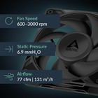 Arctic P12 Pro Pst  5 Pack   Fan 120 Mm Pwm Pc Case Silent