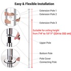 11 Ft Spinning Static Dancing Pole Kit With Extensions Fitness Dance Exercise
