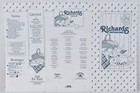 1990s Richards Restaurant Menu Fort Wayne Auburn Decatur Muncie Kendallville  3