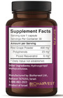 Vinia Red Grape Powder Rapid Absorbtion Piceid Resveratrol - 30 Veggie Capsules