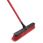 Libman Push Brooms 24 In  Multi-surface  Red   Black Heavy Duty Steel Handle