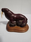 Vintage Boma Walrus On Rock Figurine Resin Made In Canada