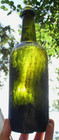 Nice Dark Green Patent Whiskey Bottle Dyottville Iron Pontil 1850 s Era Dug L  k