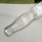 Vtg Glass Cryst-o-lite Raised Daisy 8 5  Knife In Original Box