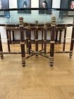 Mcguire Organic Modern Oval Bamboo Rattan Dining Table
