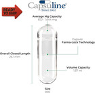 Size 000 Empty Gelatin Capsules Clear 500 Count Gluten Free Kosher