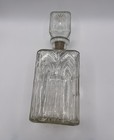 Mid Century Decanter Glass With Stopper Empty