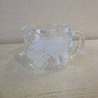 Nestle Nescafe World Globe Creamer Sugar Bowl W Lid No Spoon 1970s Glass Coffee