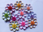 1 5mm 30 Paper Quilling Flowers And 10 Quilling Flower Buds