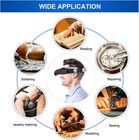 Headband Magnifier With Light Jeweler Magnifying Glass Loupe Visor Optivisor Led