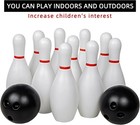 Indoor Bowling Set  10 Pins 2 Balls  - Perfect For Home Entertainment kids  Play
