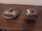 Vintage Collectible Mexican Folk Art Tlaquepaque Pottery Small Covered Bowls-2