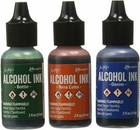 Ranger Tim Holtz Alcohol Ink Kit  Rustic Lodge  Bottle  Terra Cotta  Denim New