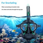 Gp381b Full Face Diving Goggles Kit Anti-fog Mask Underwater Breathing Snorkel