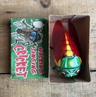 Rare Vintage Mechanical Walking Singing Tin Litho Wind Up Cricket Toy K Japan
