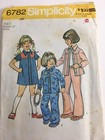 1974 Simplicity 6782 Vtg Sewing Pattern Toddlers Childs Shirt Dress Pants Size 3