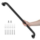 Grab Bar 32 Inch  Ihansee Anti-slip Bathroom Grab Bar W knurled 32 Inch Black