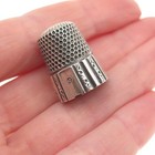 Simons Bros 925 Sterling Silver Antique Art Deco Sewing Thimble Size 9