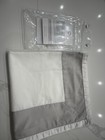 Hotel Collection Colorblock Supima Cotton  2 euro Pillow Shams  Silver- Read