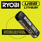 New Portable Usb Ryobi Lithium-ion Dual Led Screwdriver Kit Cordless Power