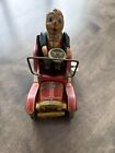 Vintage Tin Toy Car Wind Up Japan Grandpas New Car Working