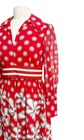  Mollie Parnis Dress   1960s Floral Dress   1960s Maxi Dress   Size Medium