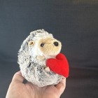 Douglas Spunky Hedgehog Red Heart 5  Plush Stuffed Animal Cuddle Toy  15294