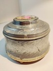 Vintage Mid-century Music Powder Box 1940s Victorian Couple Scene On The Top 