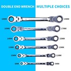 6 Flexible Head Extra Long Ratcheting Wrench Combination Heavy Duty Spanner Tool