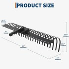 60  Landscape Rake 3 Pt Tow Dethatcher Rake For Atv Compact Tractors