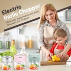 Mini Usb Rechargeable Electric Garlic Chopper For Kitchen Baby Food Veggie Meat