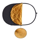 90x120cm 5in1 Collapsible Oval Reflector-silver gold black white translucent bag