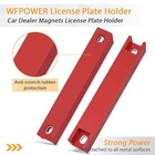 2pcs Strong Magnetic License Plate Holder  Dealer Demo Tag Magnet License