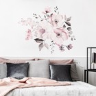 Pink Flowers-removable Vinyl Decal Wall Sticker Mural Diy Art Room Home Decor