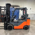 2020 Toyota 8fgcu30 6000lb Used Lp Gas Forklift Triple Mast Sideshift 5238 Hours