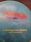 Innova Disc Golf Pfn Champion Shark Midrange Disc Patent   s Rare Oop 181g Aqua