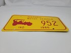 1986 Indiana Historic Motor Vehicle Metal License Plate 952