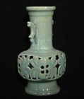 8 ancient Korean Goryeo Porcelain Dynasty Palace Fish Ear Hollow Bottle Vase